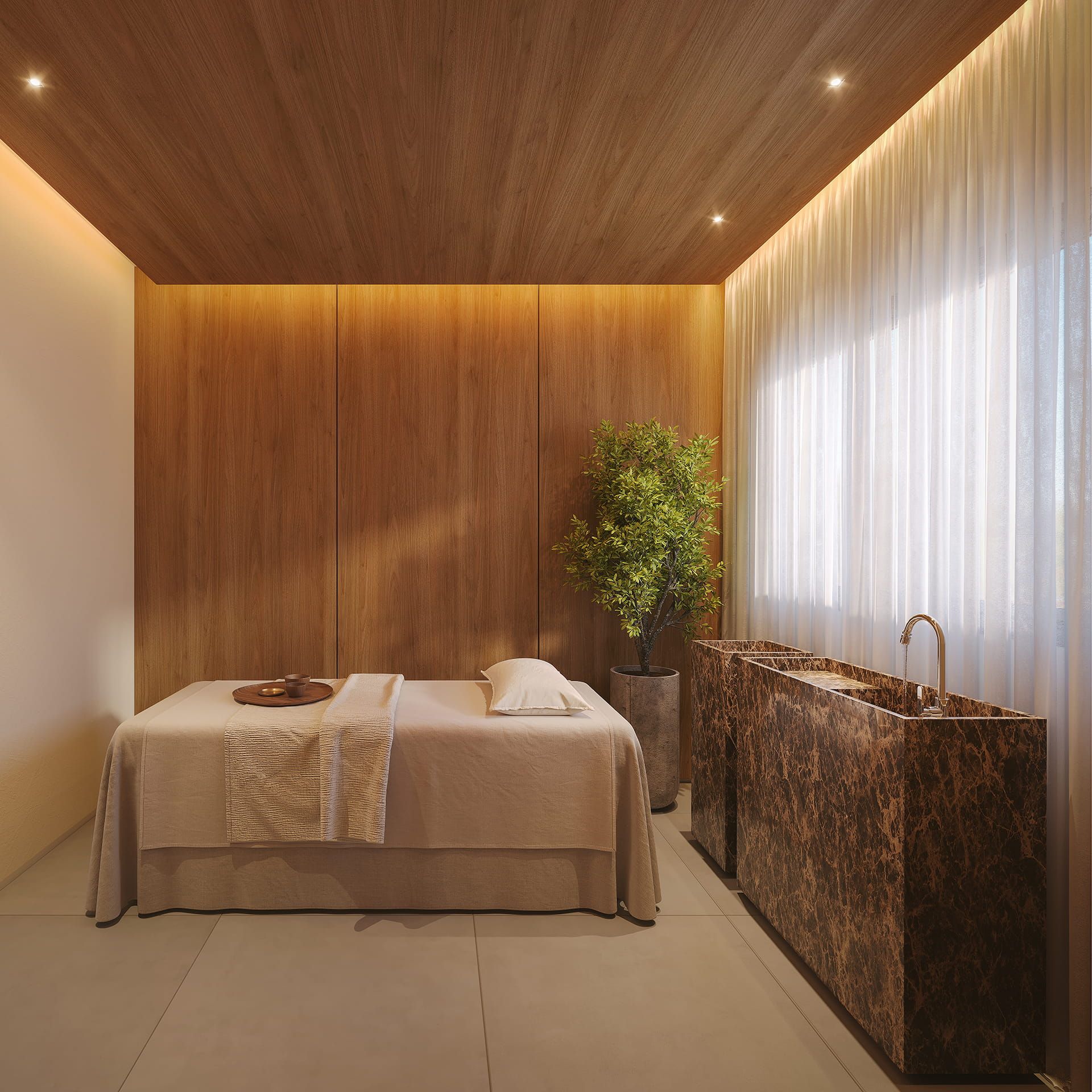 Massagem no empreendimento Pura por Artefacto