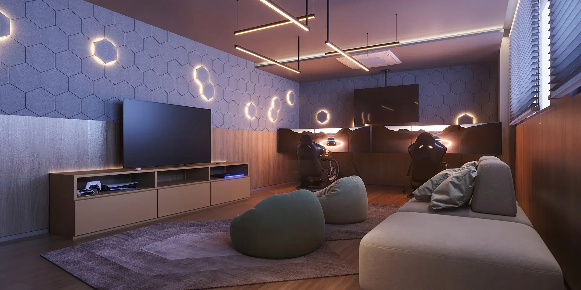 Espaço Gamer no empreendimento Oro by Ornare