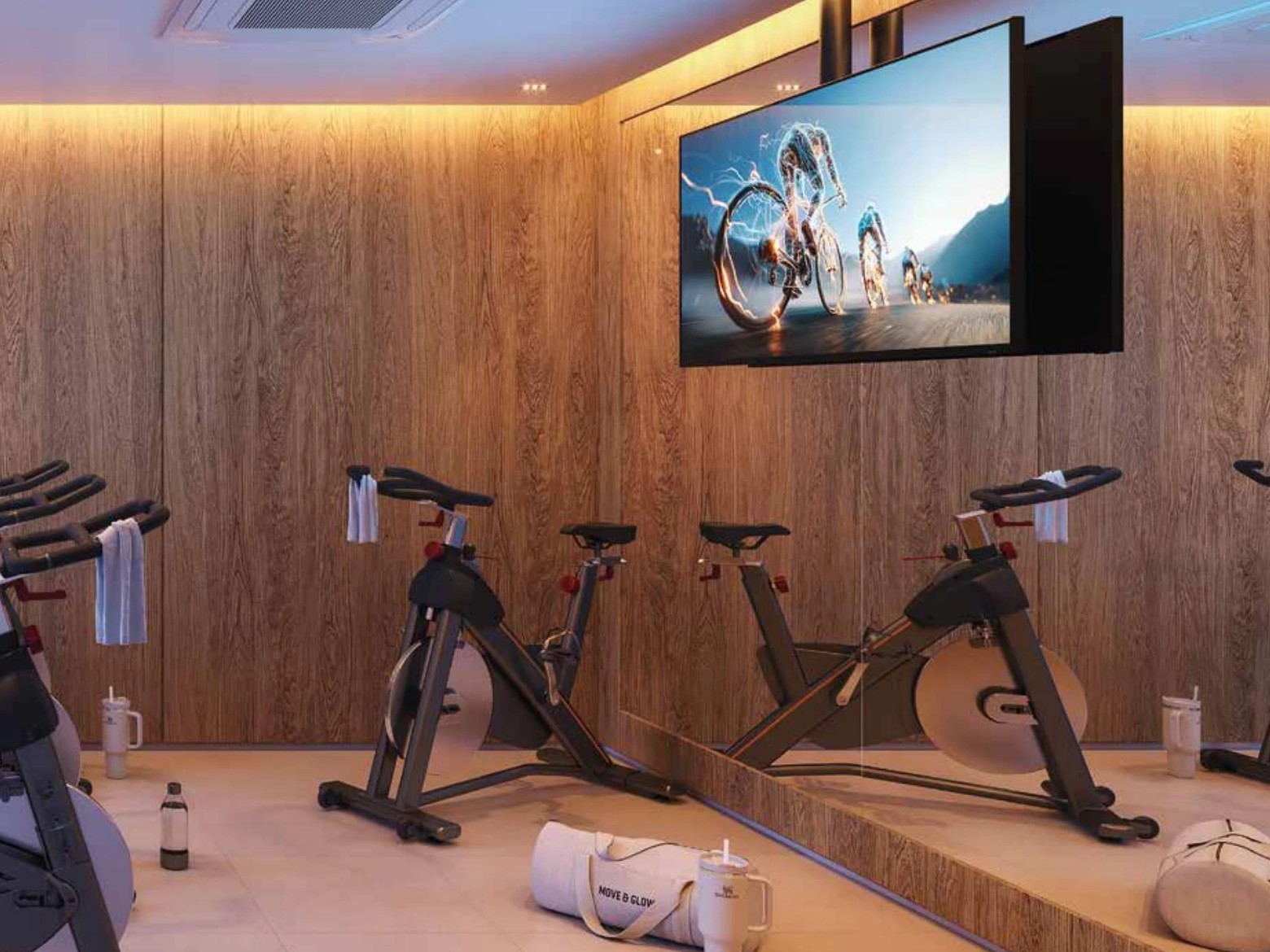 Spinning & Sala de Dança no empreendimento Pura por Artefacto