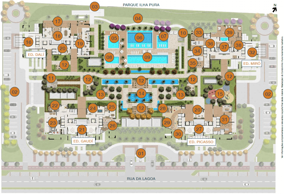 Masterplan do VIURE em Ilha Pura